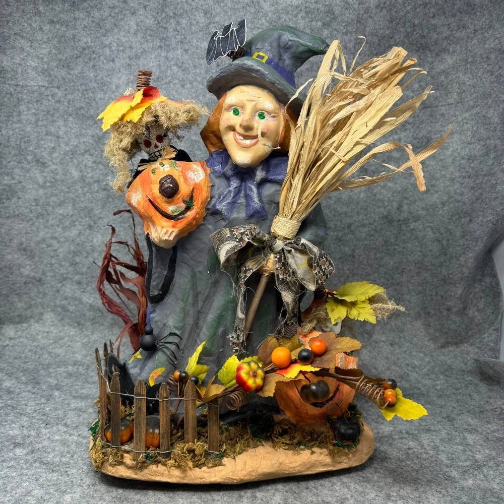 Vtg Halloween Motion Activated Witch Sounds Lights Movement RARE SWC 18